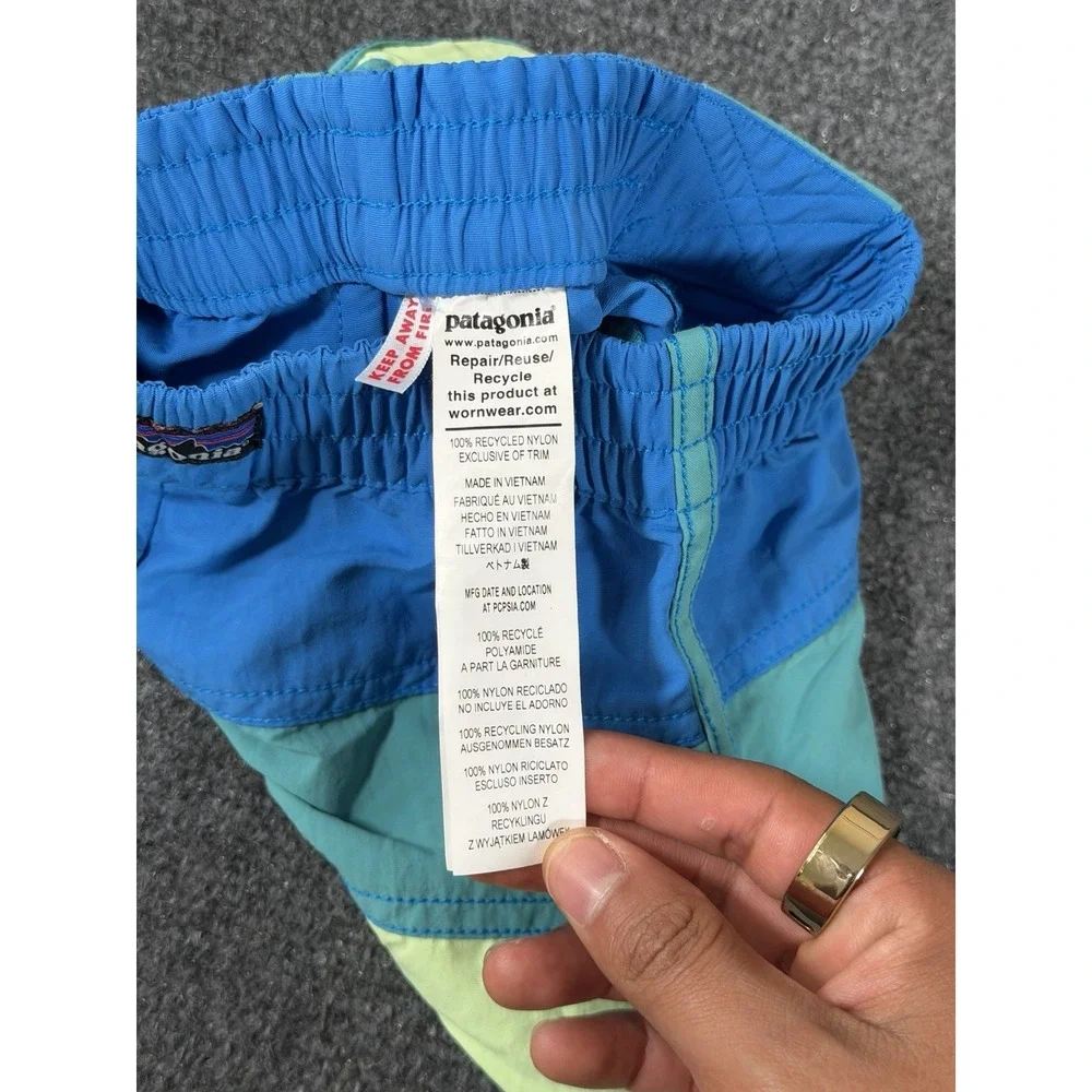 Patagonia Baby Boardshorts 6-12 Months Blue Swim Shorts Quick Dry